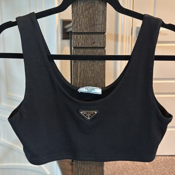 Prada Black Crop Top - Picture 2 of 4